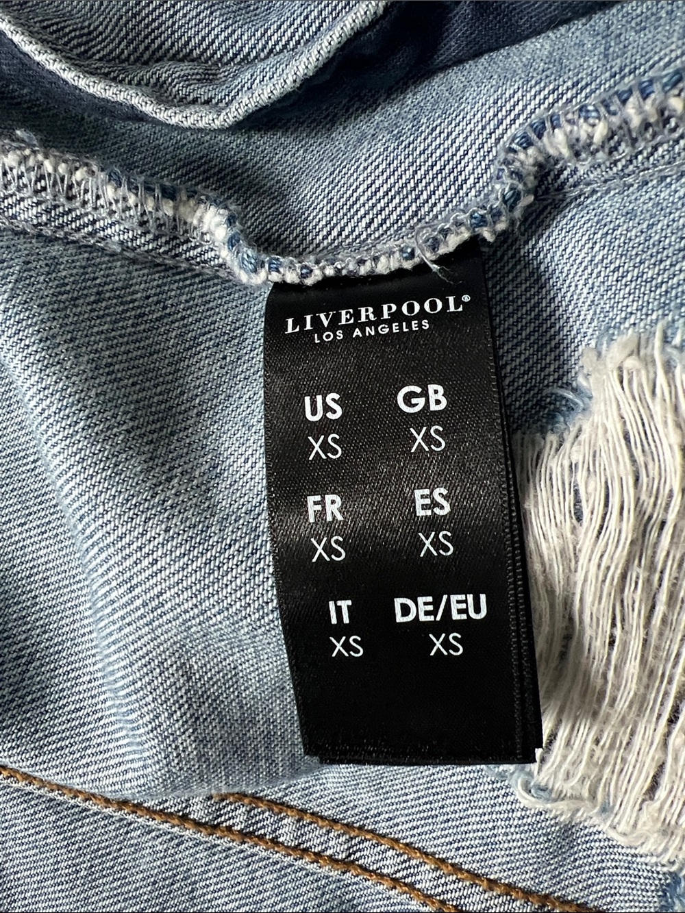 Liverpool Los Angeles Distressed Jean Jacket - Picture 9 of 11